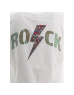 T-shirt lucy life rock blanc fille - Only