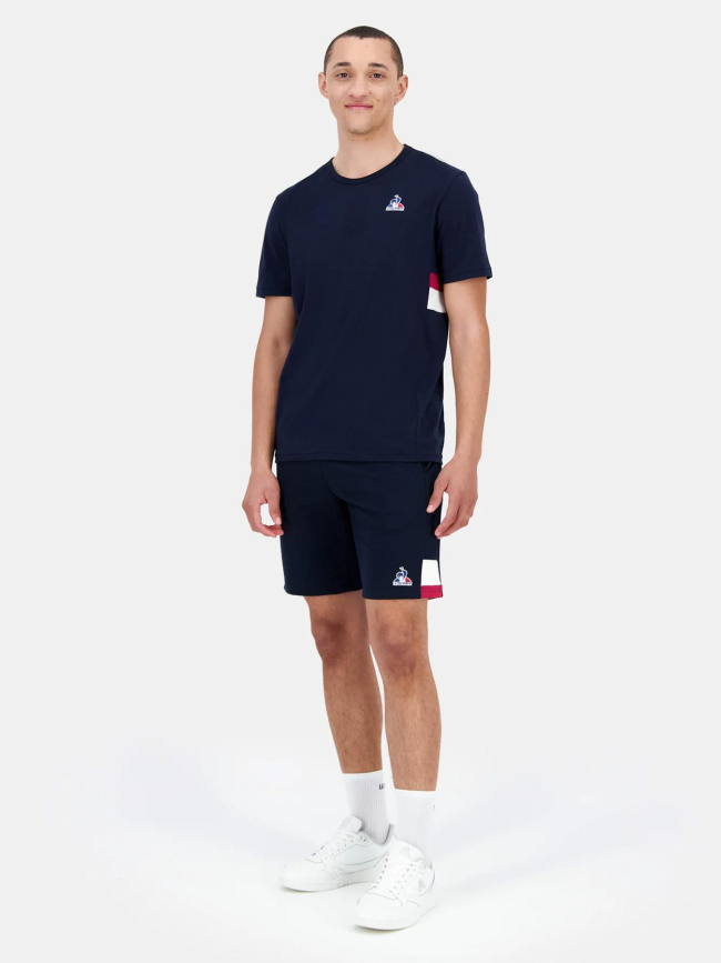 T-shirt à manches courtes n3 bleu nuit homme - Le Coq Sportif