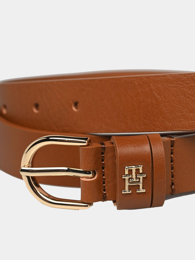 Ceinture en cuir effortless marron femme - Tommy Hilfiger