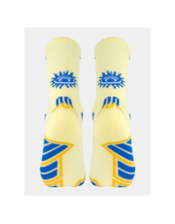 Paire de chaussettes de trail collector pastaga jaune adulte - BV Sport