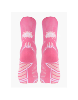 Paire de chaussettes de trail collector cocktail rose adulte - BV Sport