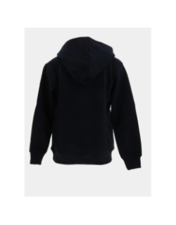 Sweat à capuche brodé bleu marine garçon - American College