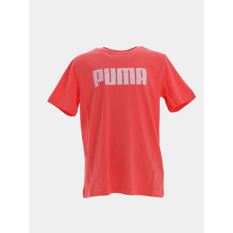 T-shirt back to school graphic rose fille - Puma