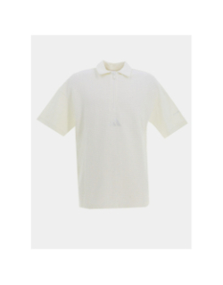 Polo à manches courtes en coton texturé banc homme - Adidas