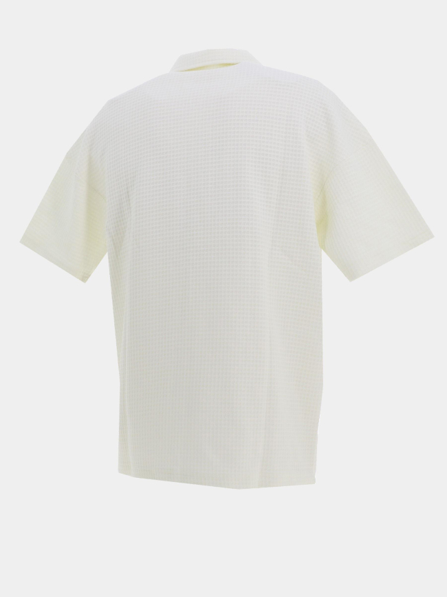 Polo à manches courtes en coton texturé banc homme - Adidas