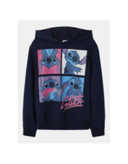 Sweat à capuche nkfinga stitch bleu marine fille - Name It