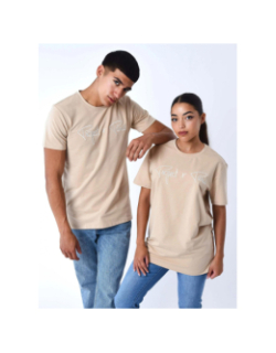 T-shirt à logo signature beige - Project X Paris