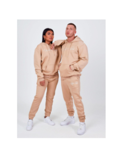 Sweat à capuche logo signature beige adulte - Project X Paris