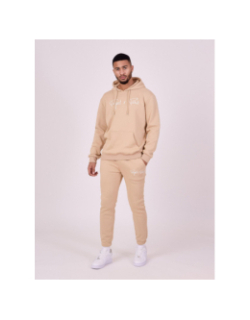 Pantalon jogging logo signature beige adulte - Project X Paris