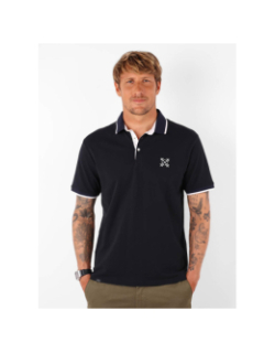 Polo à manches courtes en piqué nachem noir homme - Oxbow