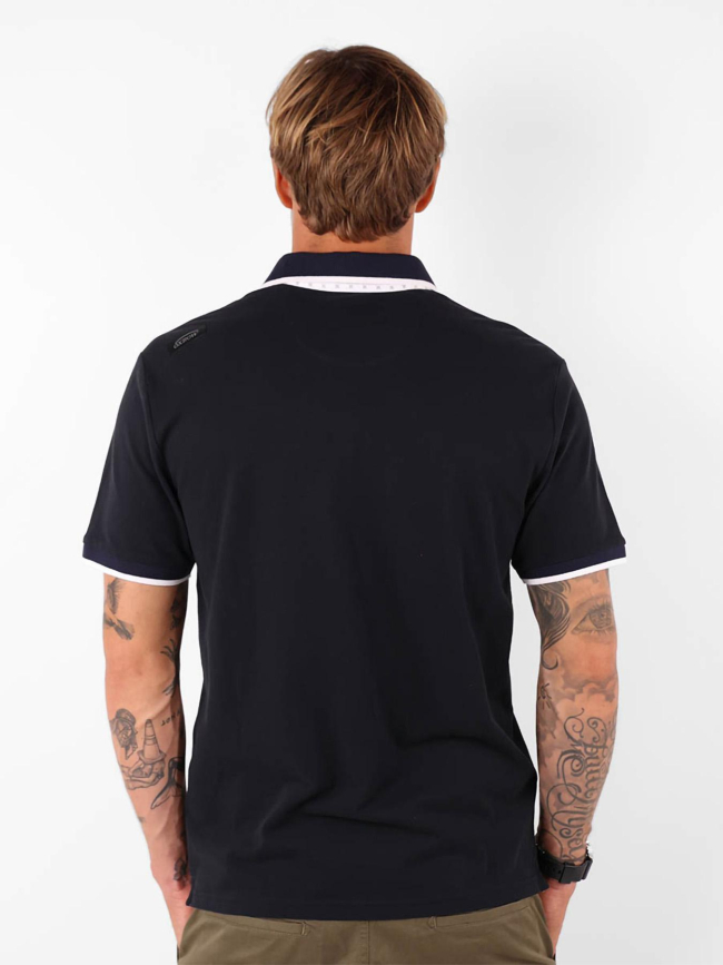 Polo à manches courtes en piqué nachem noir homme - Oxbow