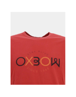 T-shirt à manches courtes teiki rouge homme - Oxbow