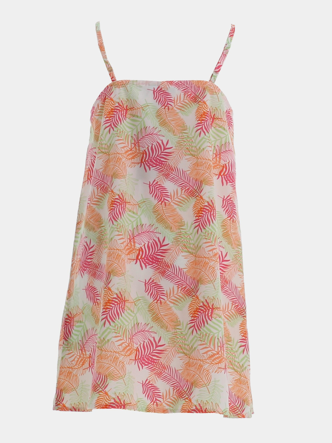 Robe feuillage vinaya blanc rose orange fille - Name It
