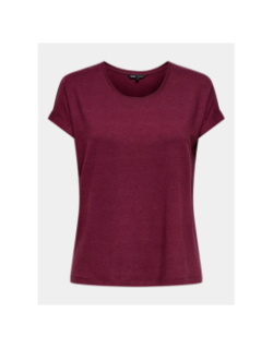 T-shirt ample moster bordeaux femme - Only