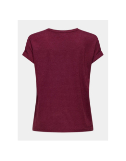 T-shirt ample moster bordeaux femme - Only