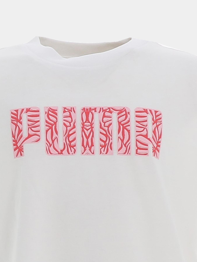 T-shirt à manches courtes bts graphic blanc fille - Puma
