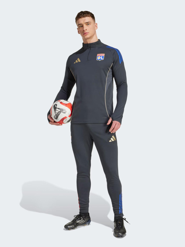 Pantalon d'entrainement football ol tiro 25 gris homme - Adidas