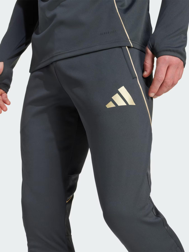 Pantalon d'entrainement football ol tiro 25 gris homme - Adidas