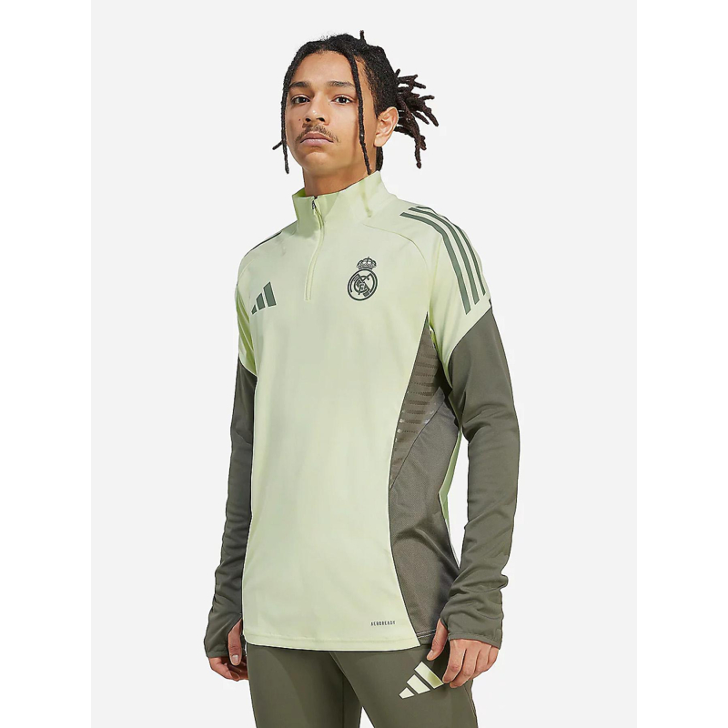 Haut d'entrainement de football real madrid 25 vert homme - Adidas
