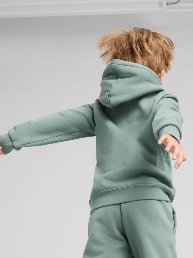 Sweat à capuche essentials no.1 logo vert enfant - Puma