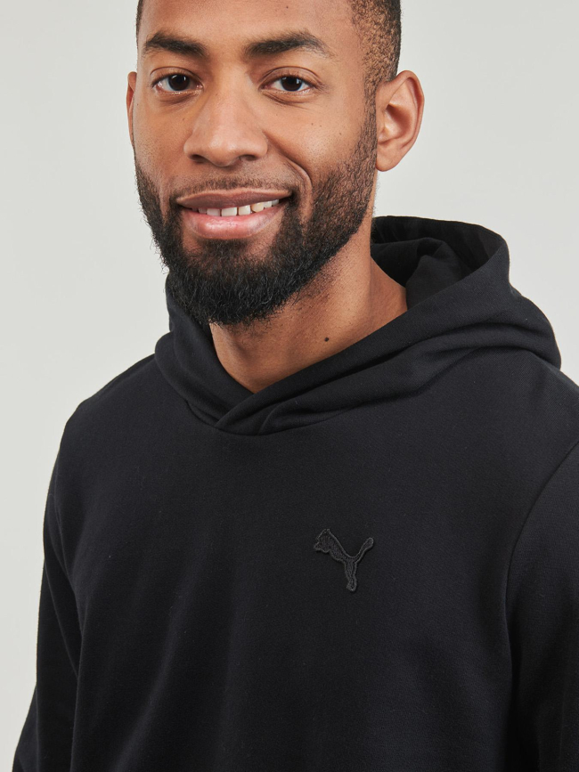 Sweat à capuche mif emboridery comfort noir homme - Puma