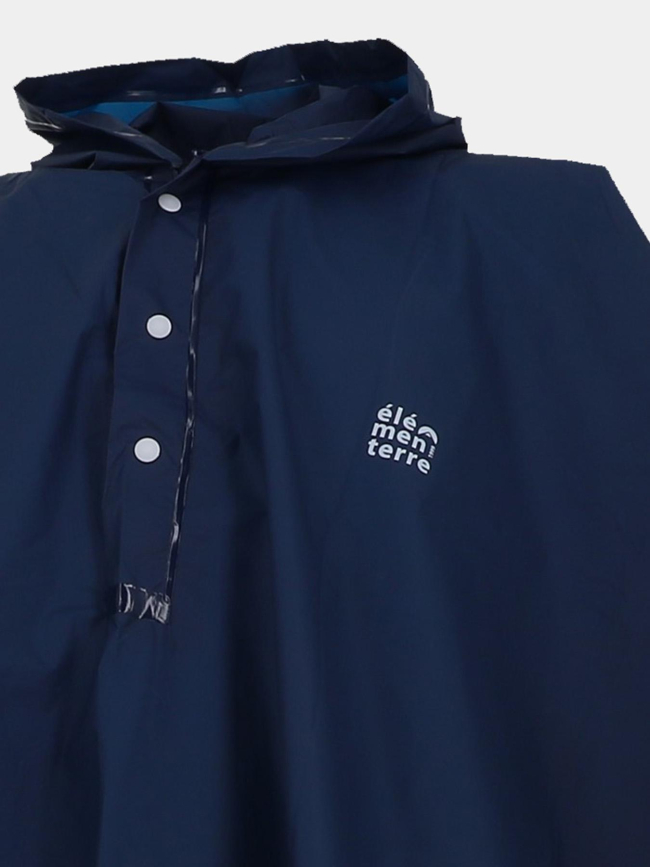 Poncho de pluie pika bleu marine adulte - Élémenterre