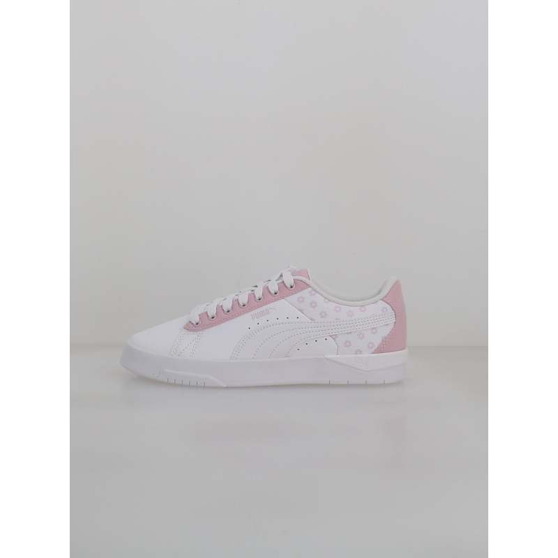 Baskets jada à fleurs blanc rose fille - Puma