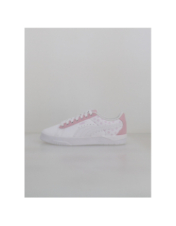 Baskets jada à fleurs blanc rose fille - Puma
