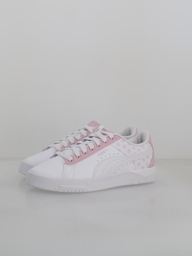 Baskets jada à fleurs blanc rose fille - Puma