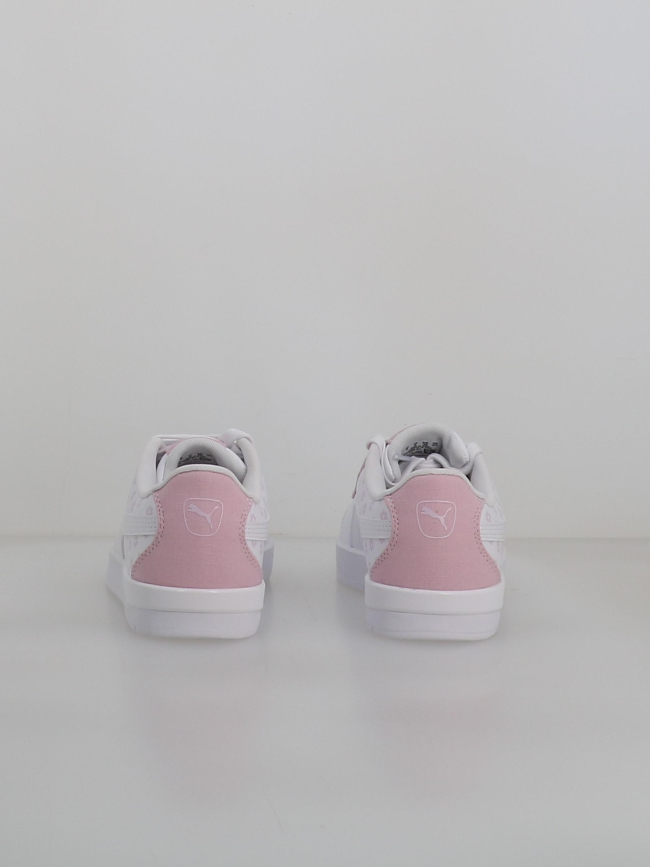 Baskets jada à fleurs blanc rose fille - Puma