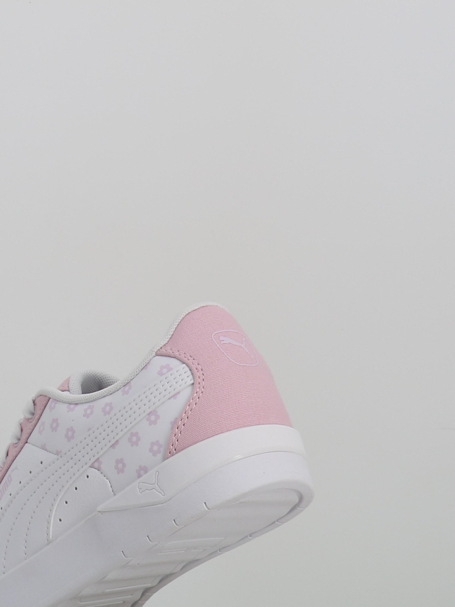 Baskets jada à fleurs blanc rose fille - Puma