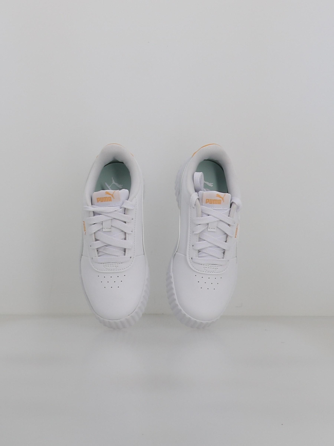Baskets carina 3.0 ps blanc bleu jaune fille - Puma