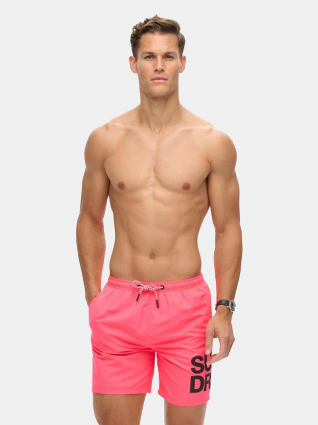 Short de bain sportwear logo rose homme - Superdry