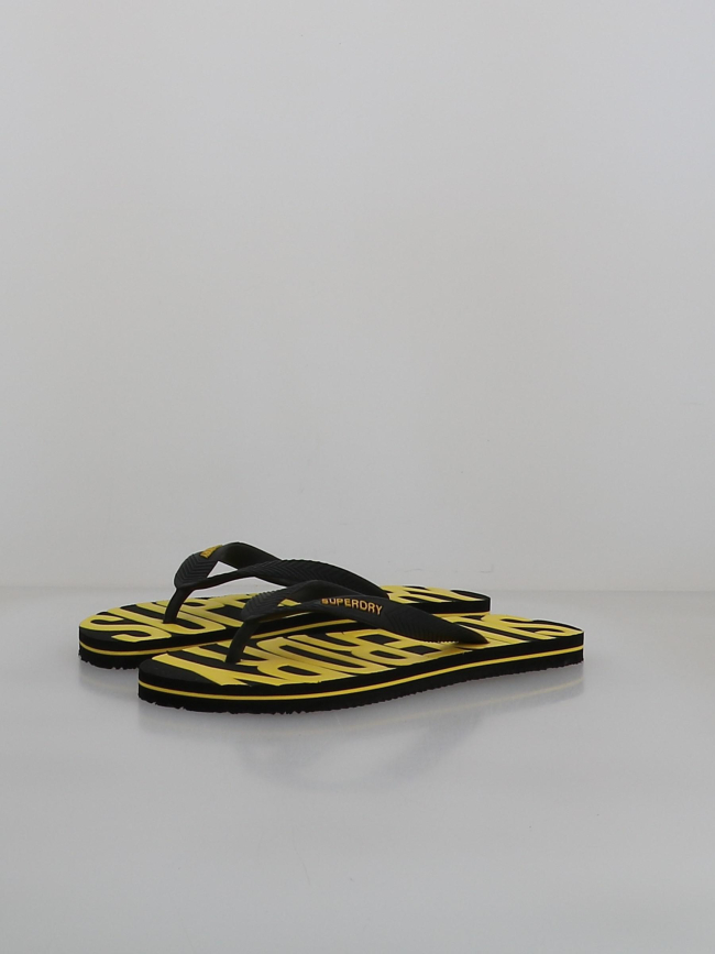 Tongs vintage noir et jaune homme - Superdry