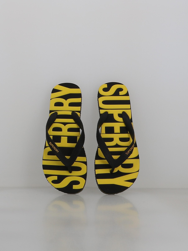 Tongs vintage noir et jaune homme - Superdry