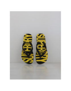 Tongs vintage noir et jaune homme - Superdry