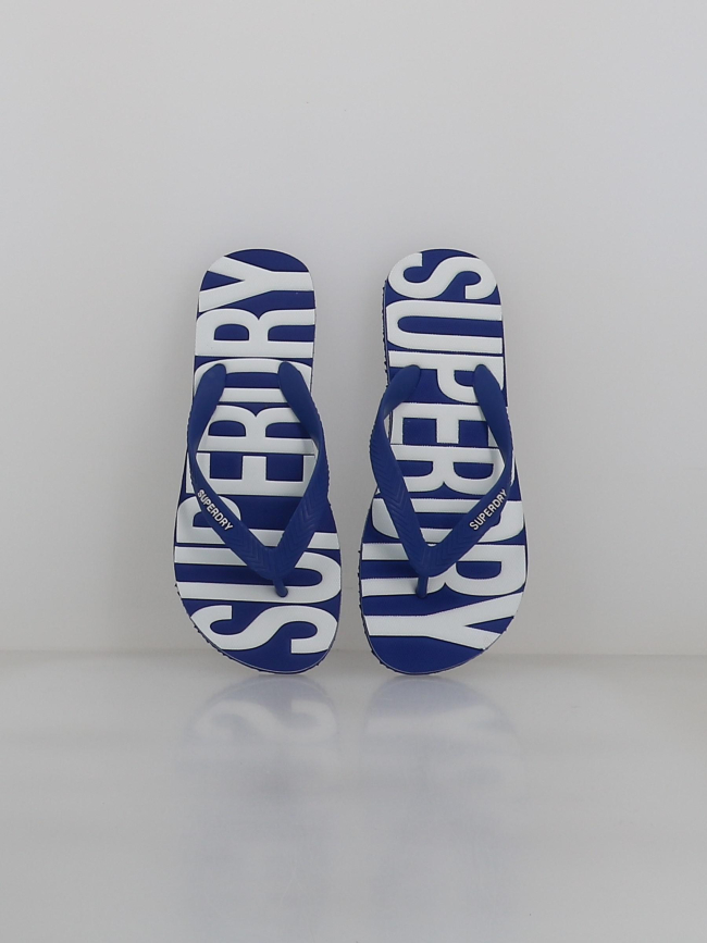 Tongs vintage bleu et blanc homme - Superdry