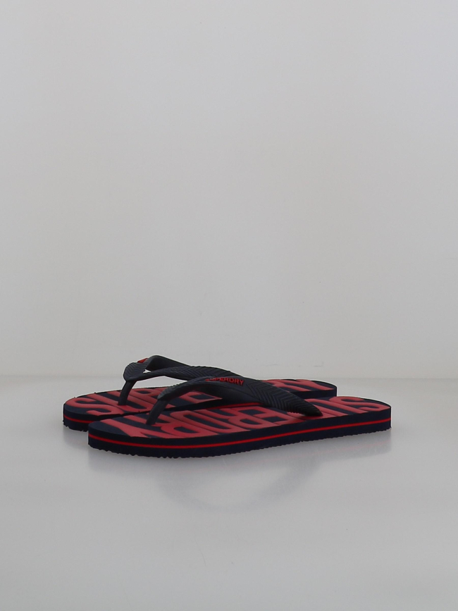 Tongs vintage noir et rouge homme - Superdry