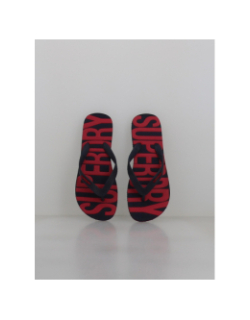 Tongs vintage noir et rouge homme - Superdry