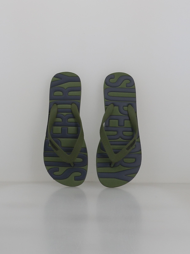 Tongs vintage kaki et noir homme - Superdry