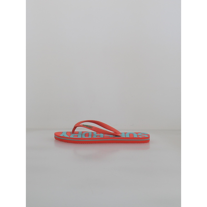 Tongs vintage rouge et gris femme - Superdry