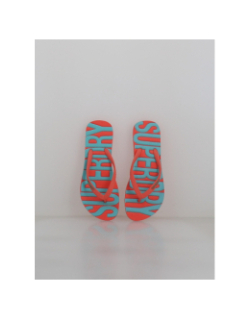 Tongs vintage rouge et gris femme - Superdry