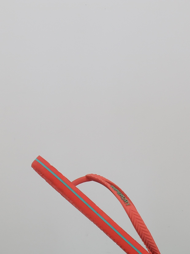Tongs vintage rouge et gris femme - Superdry
