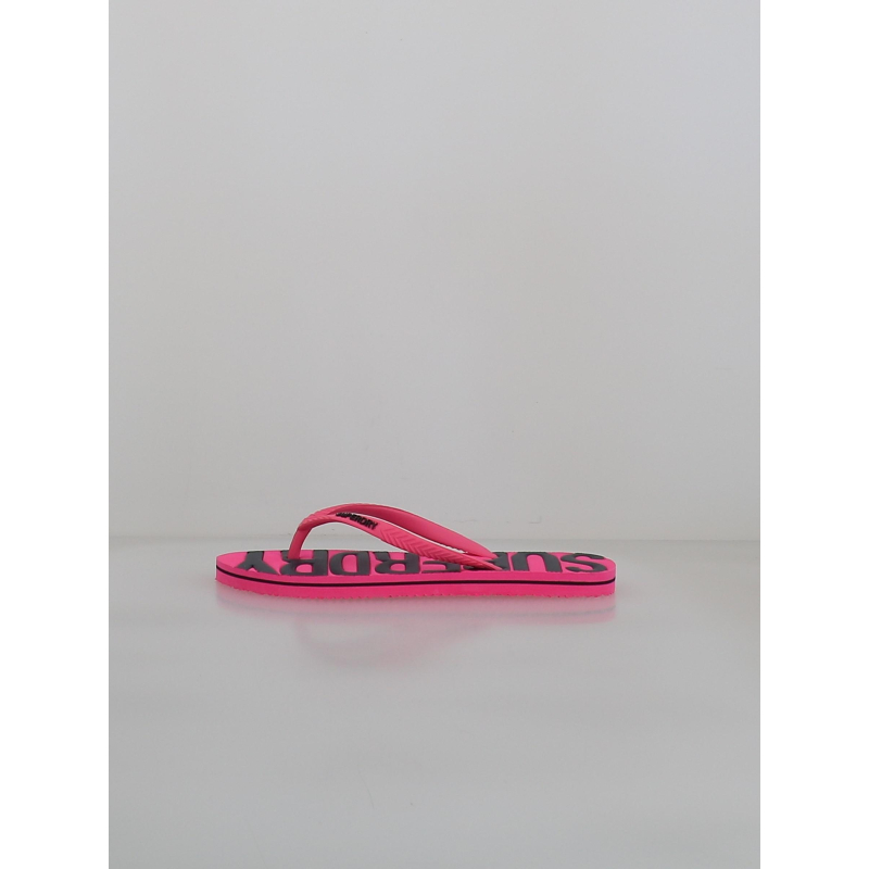 Tongs vintage rose et noir femme - Superdry