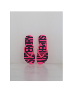 Tongs vintage rose et noir femme - Superdry