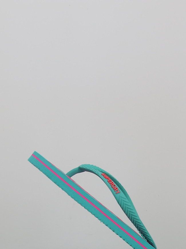 Tongs vintage turquoise et rose femme - Superdry