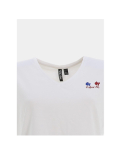 T-shirt serima liberté blanc femme - Pieces