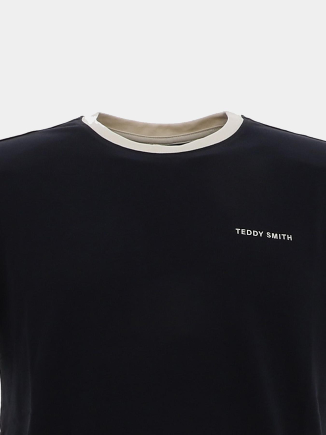 T-shirt the tee 2 bleu marine homme - Teddy Smith