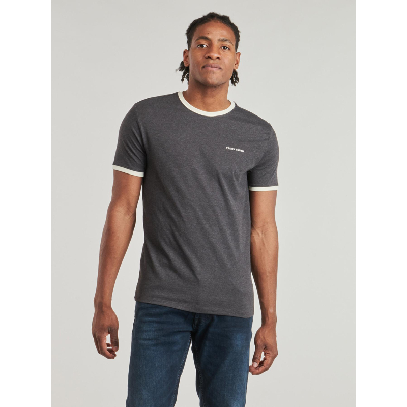 T-shirt the tee 2 chiné gris anthracite homme - Teddy Smith