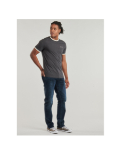T-shirt the tee 2 chiné gris anthracite homme - Teddy Smith